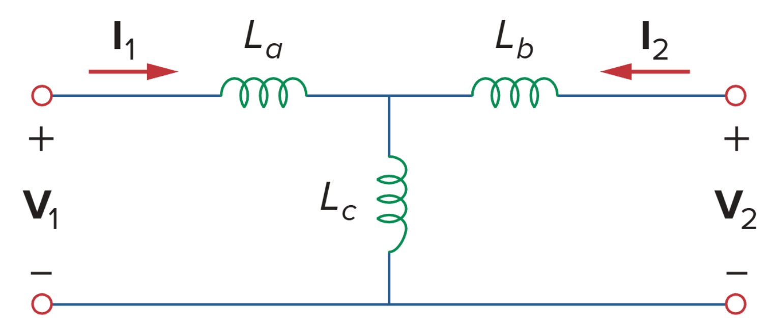 An equivalent T circuit.
